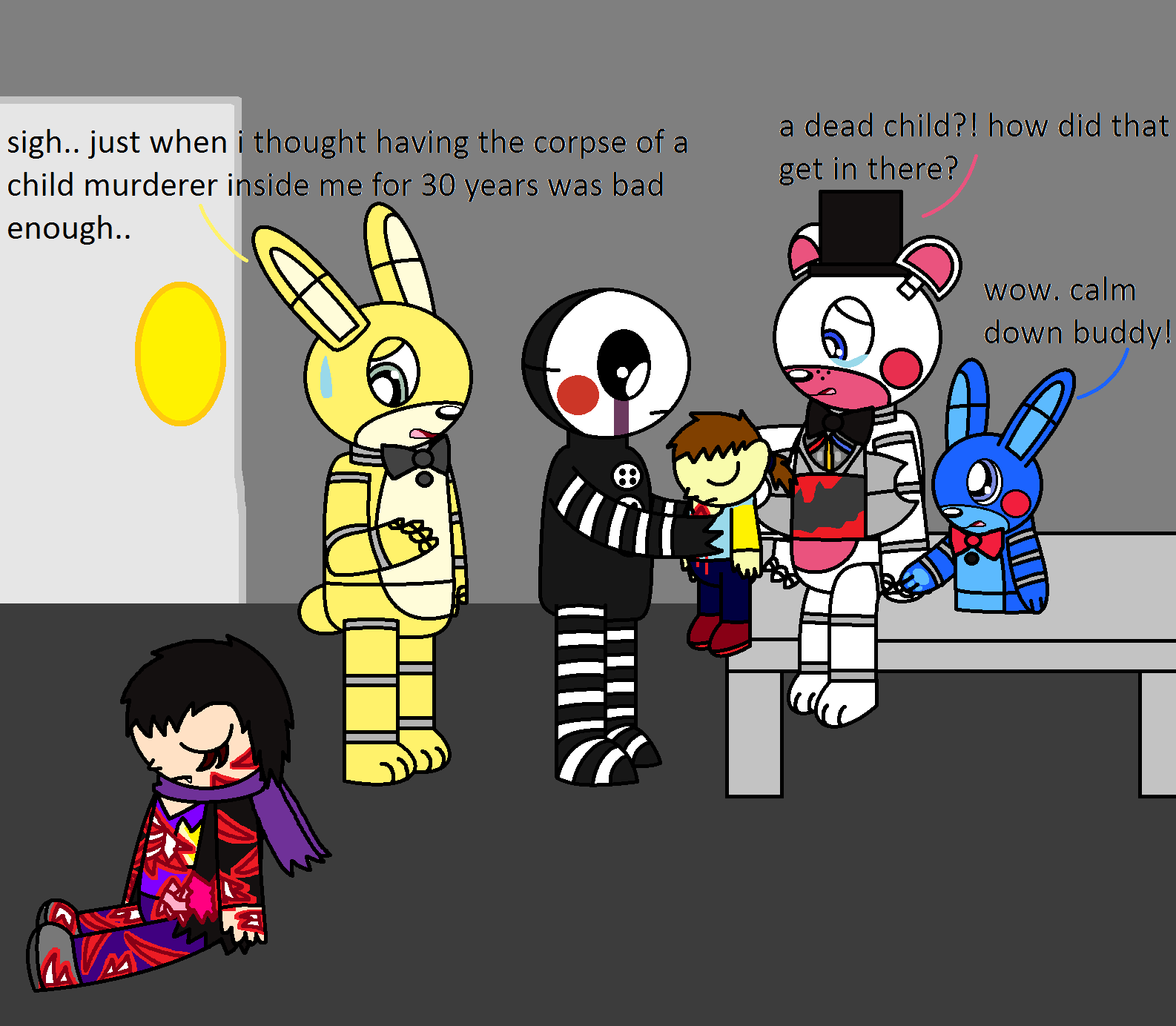 FNAF Anime by newborndeath on DeviantArt