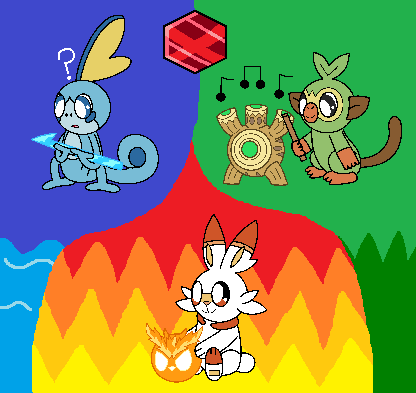 Gen 5 Starters - Predictions by LtNom on DeviantArt