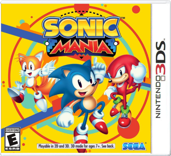 Sonic Mania 3DS Custom Box Art by DC2023 on DeviantArt