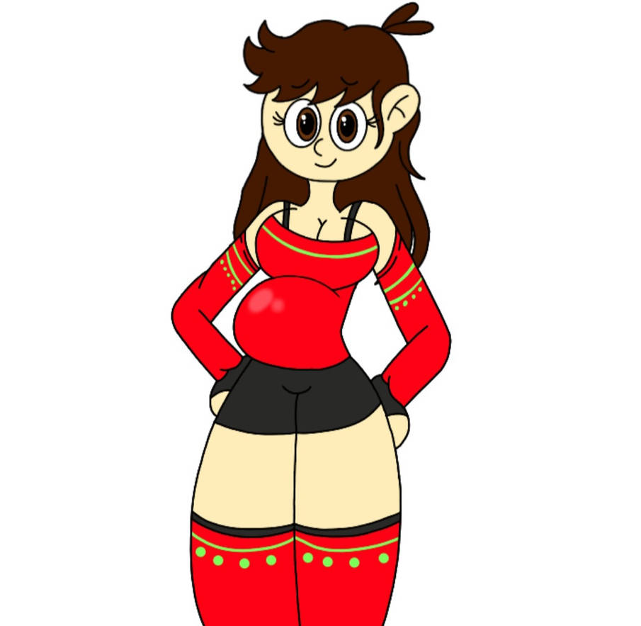 Joshuini Inflation Joshuini in her Christmas outfit by Rainbowlovingbirth on DeviantArt