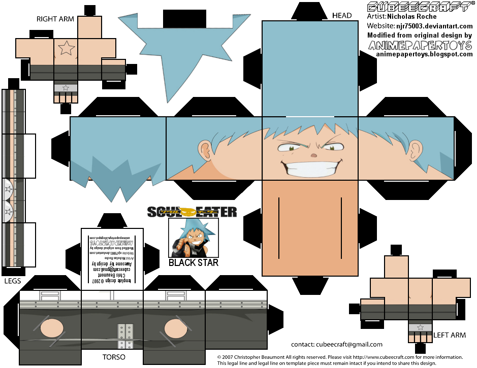 CubeeCraft SOUL EATER Black Star--Revised