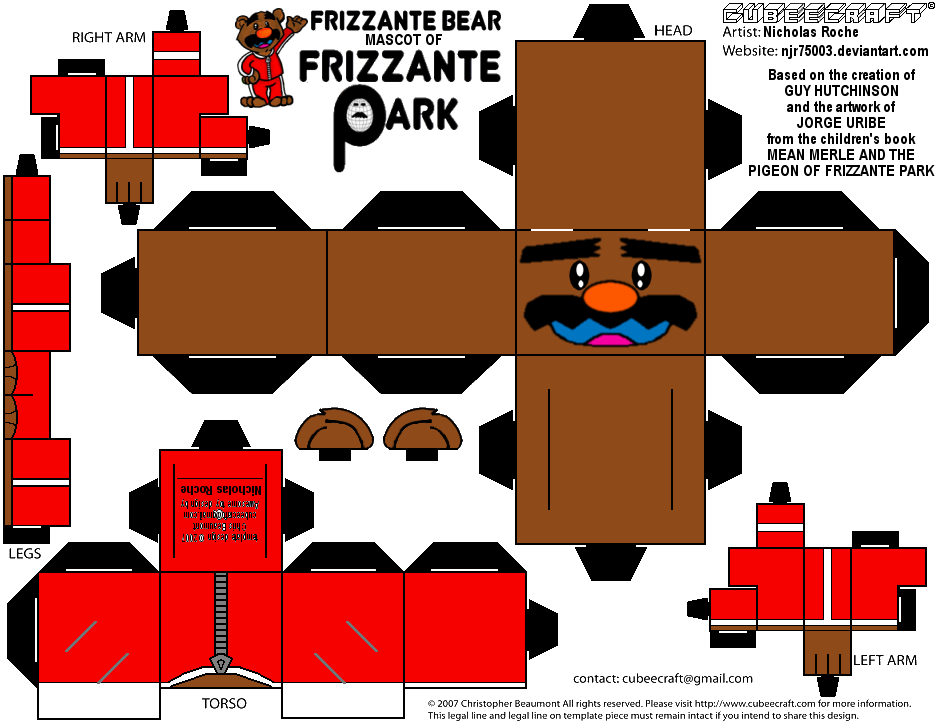 CubeeCraft FRIZZANTE BEAR from MEAN MERLE