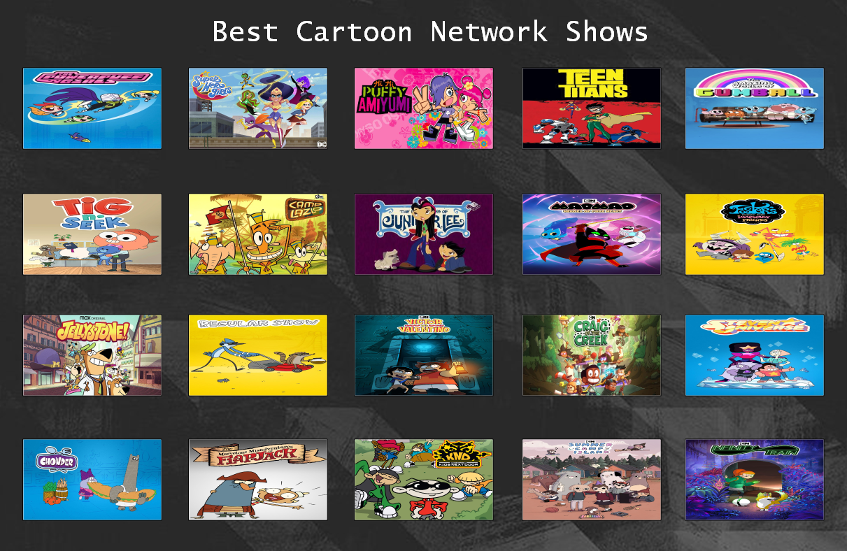 Cartoon network shows (1996-2022) 2023 UPDATE by chikamotokenji on  DeviantArt