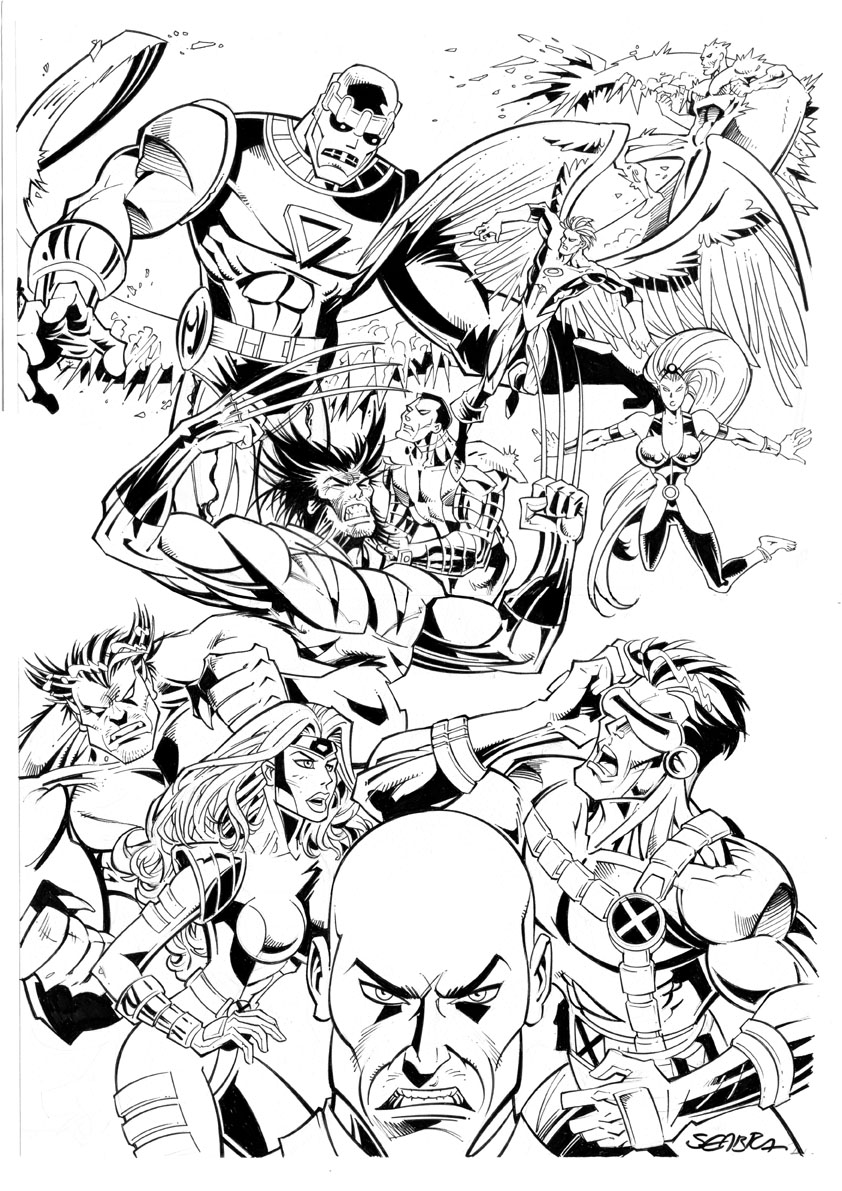 MARVEL X-MEN ink by sebastiaoseabra on DeviantArt