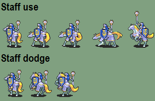 Fe Female Paladin Staff Spritesheet By White Wolf8 On Deviantart