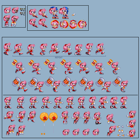 Modgen Vector Sprites Modgen Amy Fix sprite by SHADBLAZ on DeviantArt