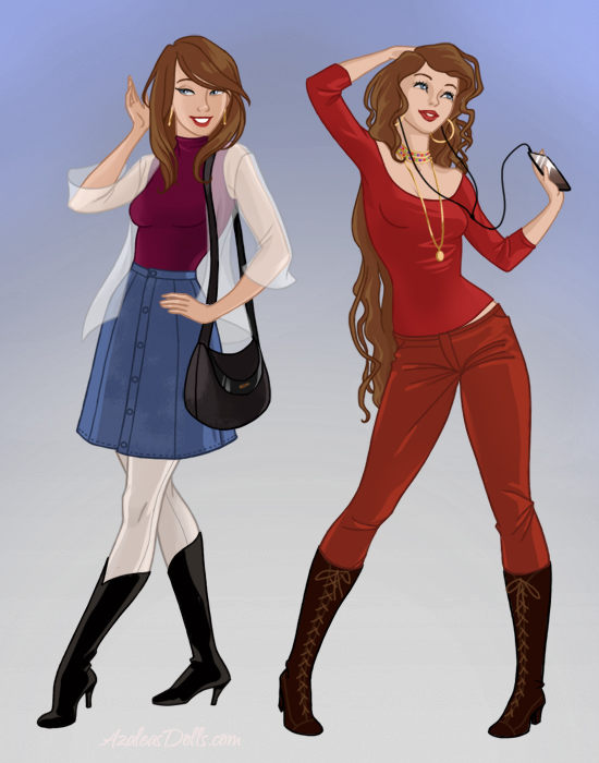 Causal Dressed Philippa and Marjorie