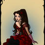 Marjorie In A Dark Fairy Version Of Her Red Dress