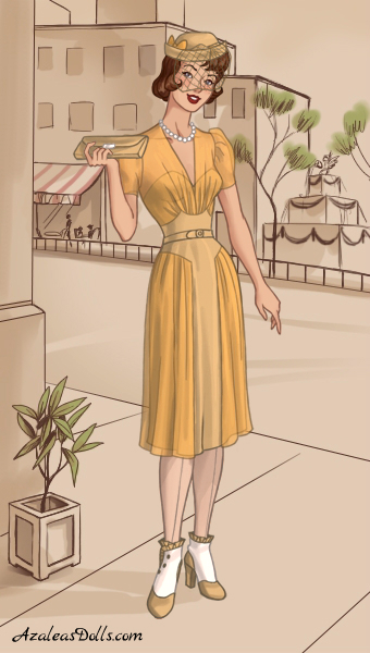 1940s Version Of Josephine Her Yellow Dress