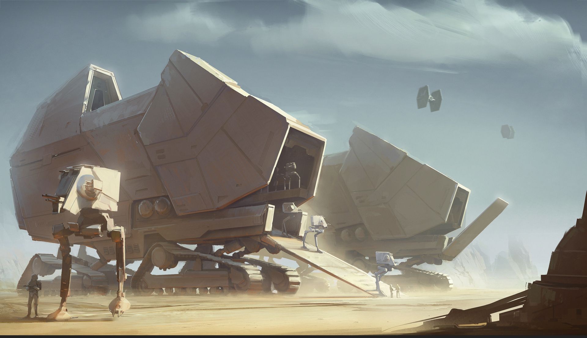 At St Deviantart AT-ST CRAWLER TRANSPORT by starwarsdefender on DeviantArt