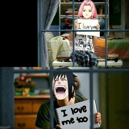 I love you Sasuke... I love ME TOO! :D