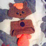 Crochet Vulpix Baby Outfit