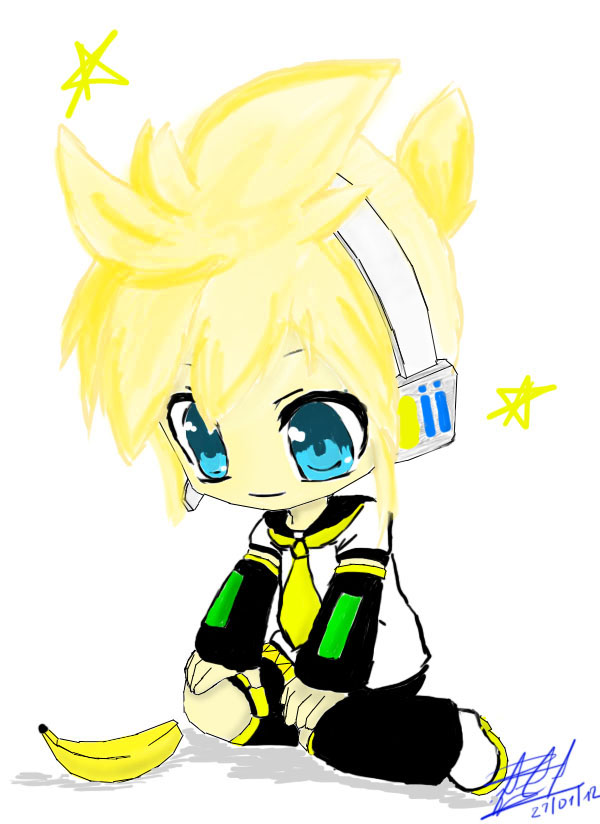 Len look a banana