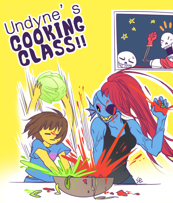 Undertale - Undyne's cooking class