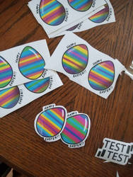 easter egg stickers