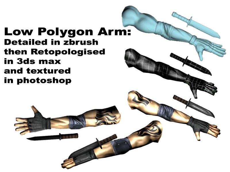 Low Poly Arm Rigs low poly arm by Shinnwar on DeviantArt