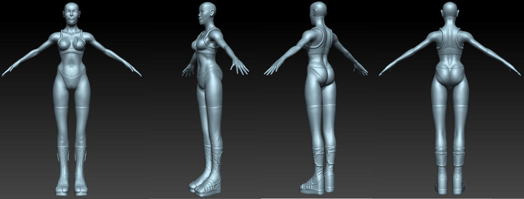 Deviantart Female Template New Female Character Wip 1 by Shinnwar on DeviantArt