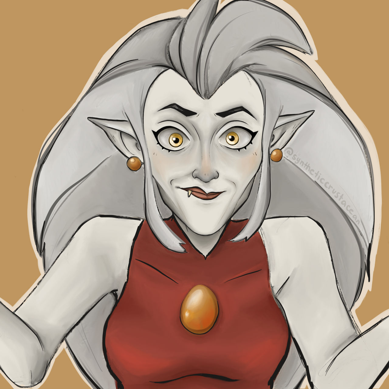 experimental painting of eda by synthcrustacean on DeviantArt