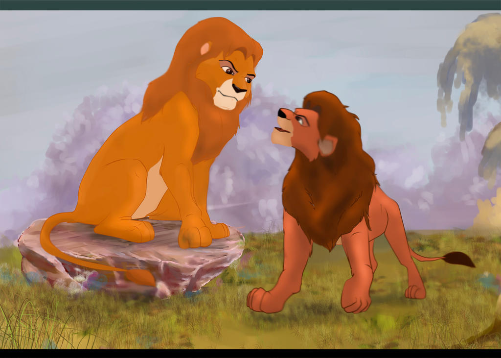King Simba and Simba Junior from Mondo TV by alenaorangefox on DeviantArt