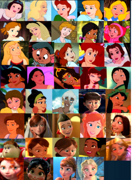 Disney Females (Edited And Auto Light By Me) by OliviaWhitley12 on  DeviantArt