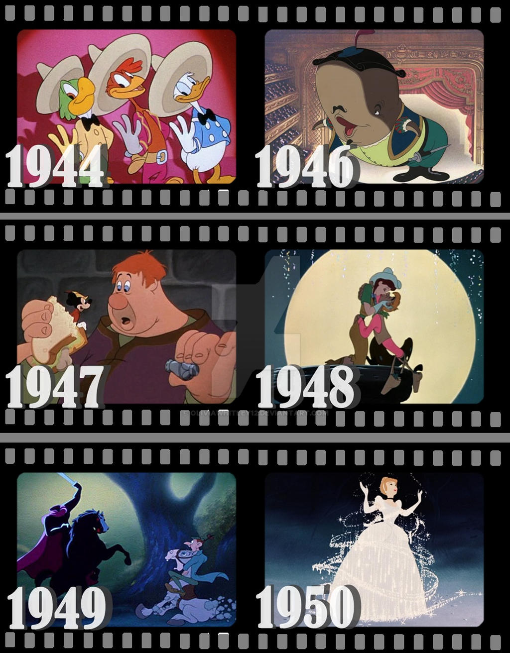 Disney Animated Movies 1944-1950 by OliviaWhitley12 on DeviantArt