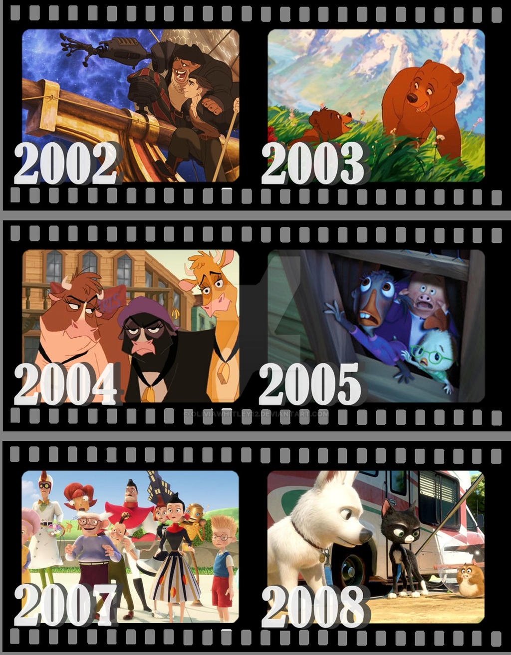 Disney Animated Movies 2002-2008 by OliviaWhitley12 on DeviantArt