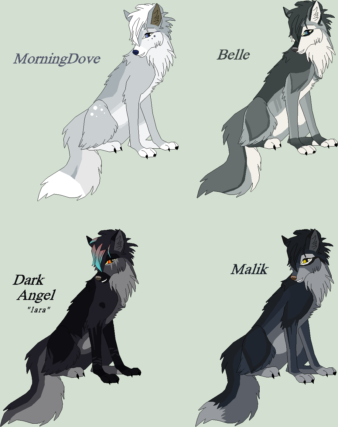 Blue Wolves by J-Dove on DeviantArt