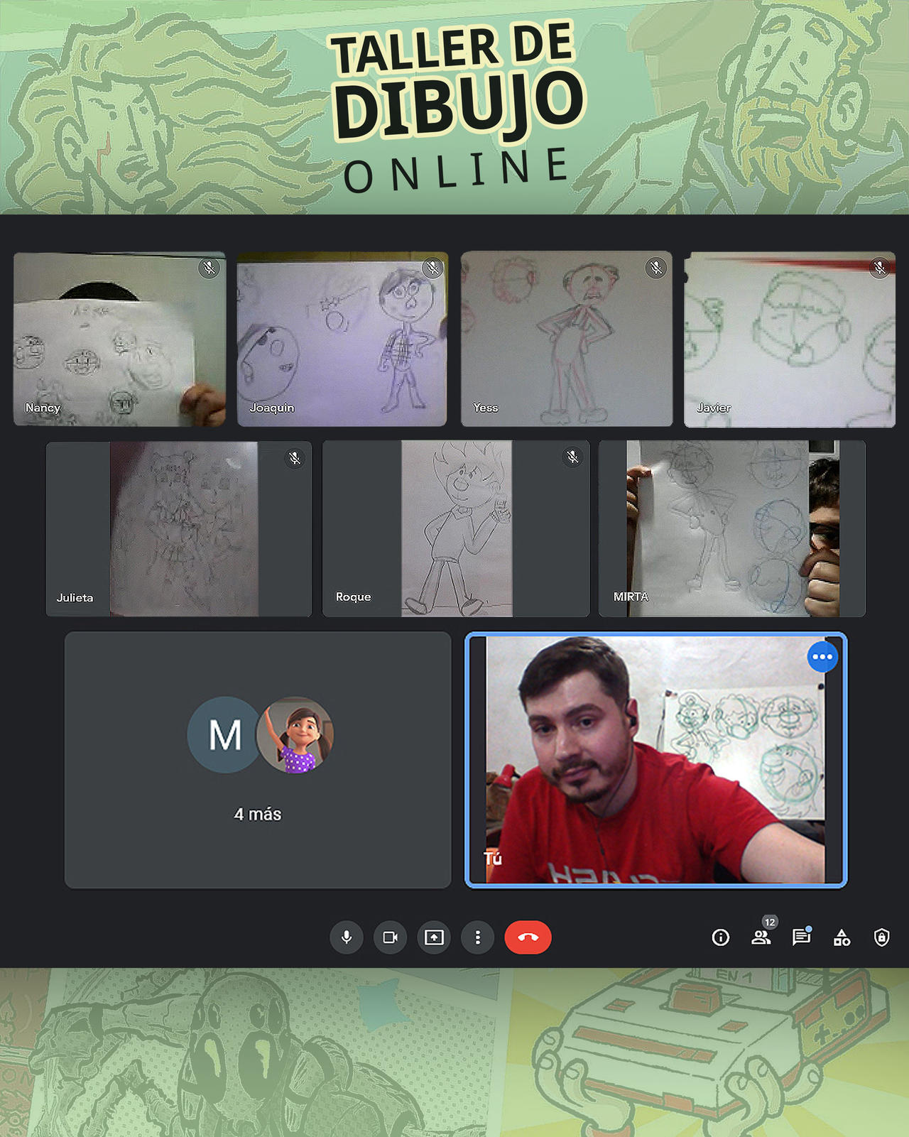 1ra clase del Taller de Dibujo ONLINE