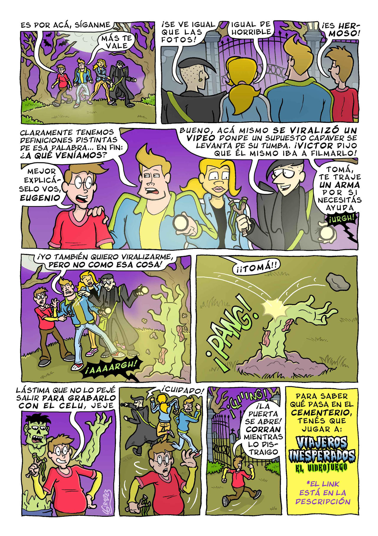 Viajeros inesperados - La historieta del juego 1