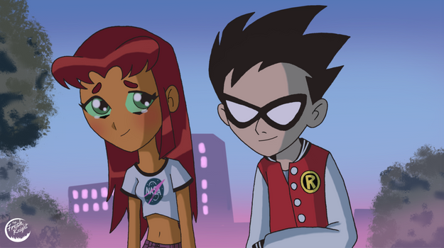 Robin and Starfire