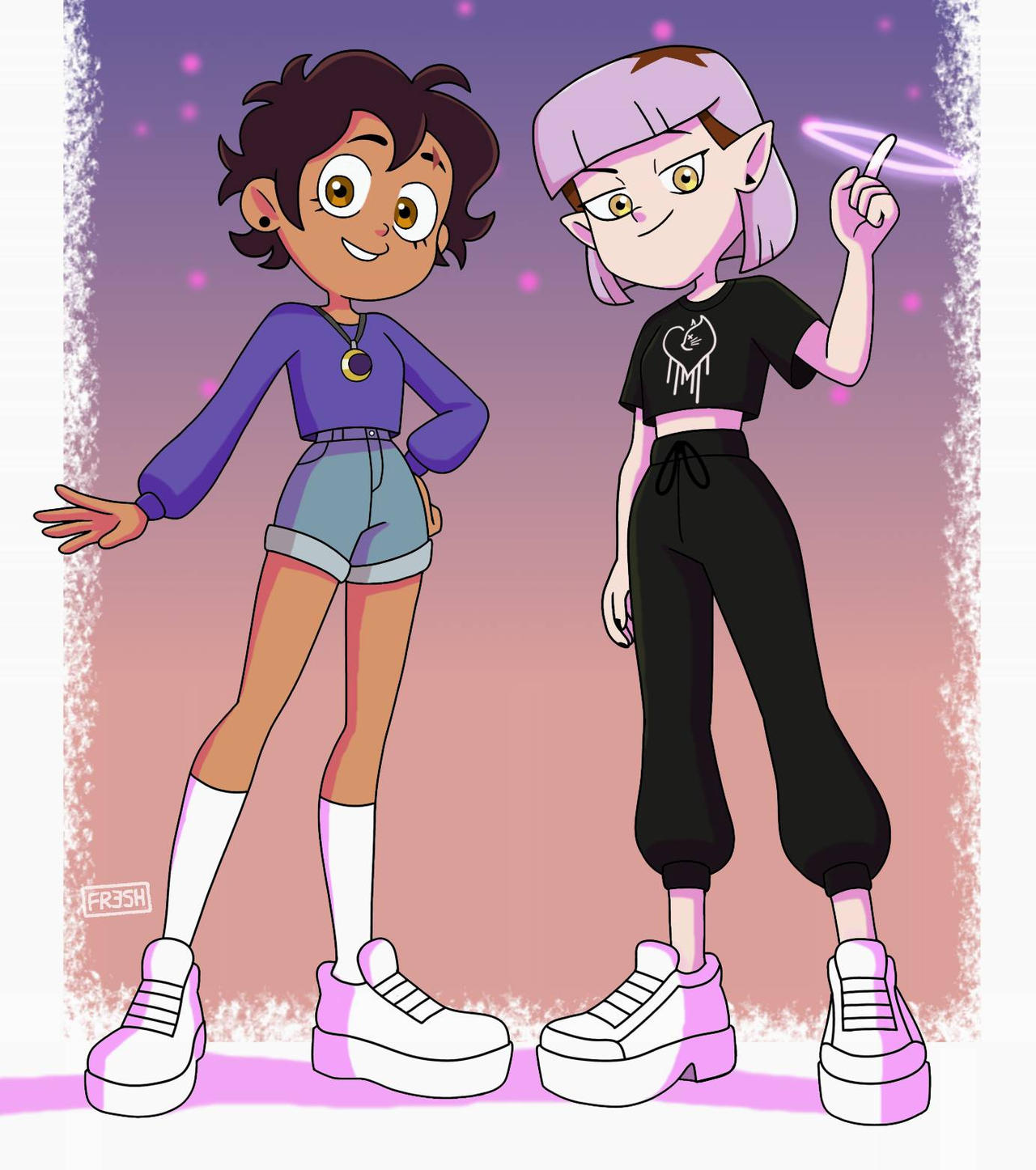 Luz And Amity Mid-timeskip by TheFreshKnight on DeviantArt
