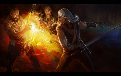 Azar, Witcher, Berengar -fight