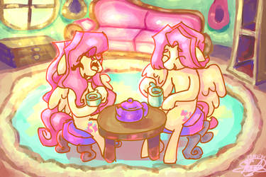 Evening Tea Party [Fluttershy and Butterscotch]