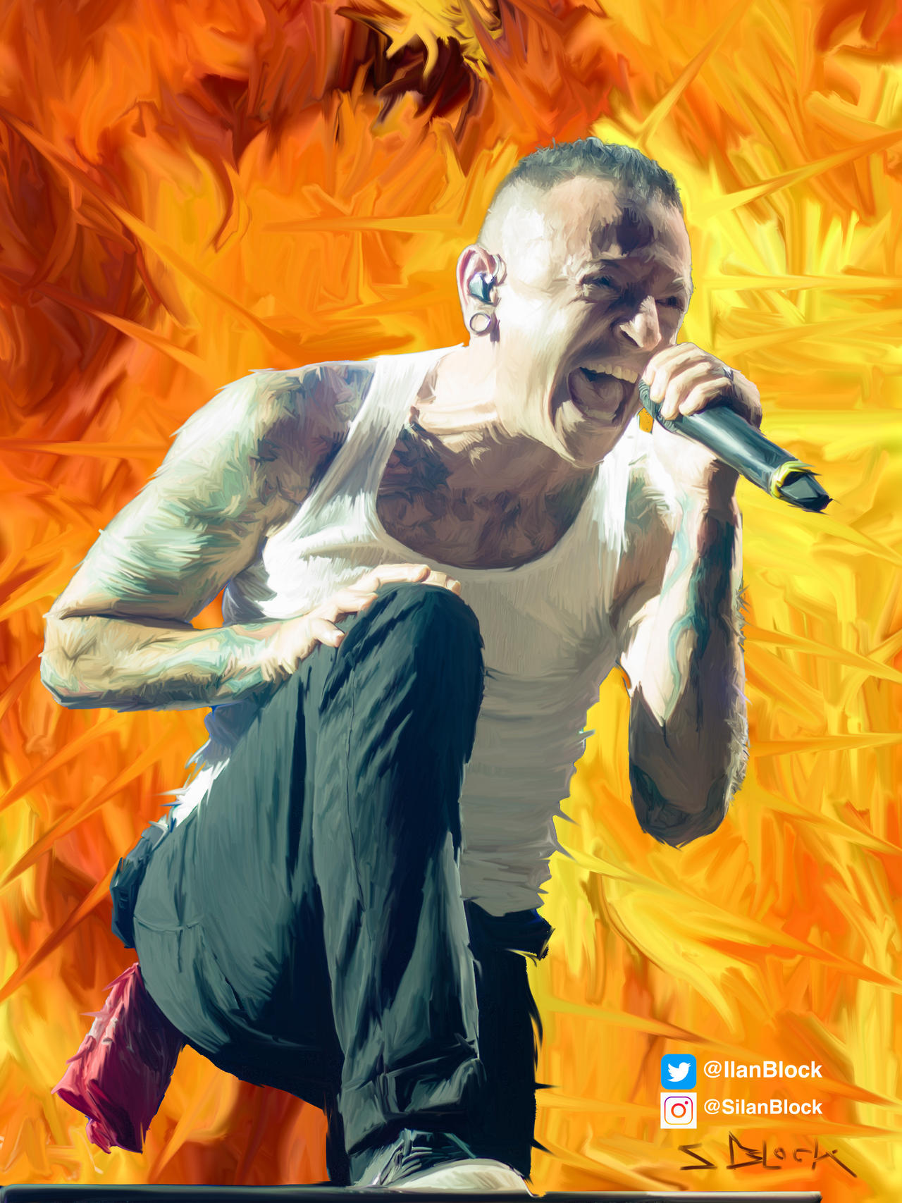 Ed Bennington Chester Bennington by silanblock on DeviantArt