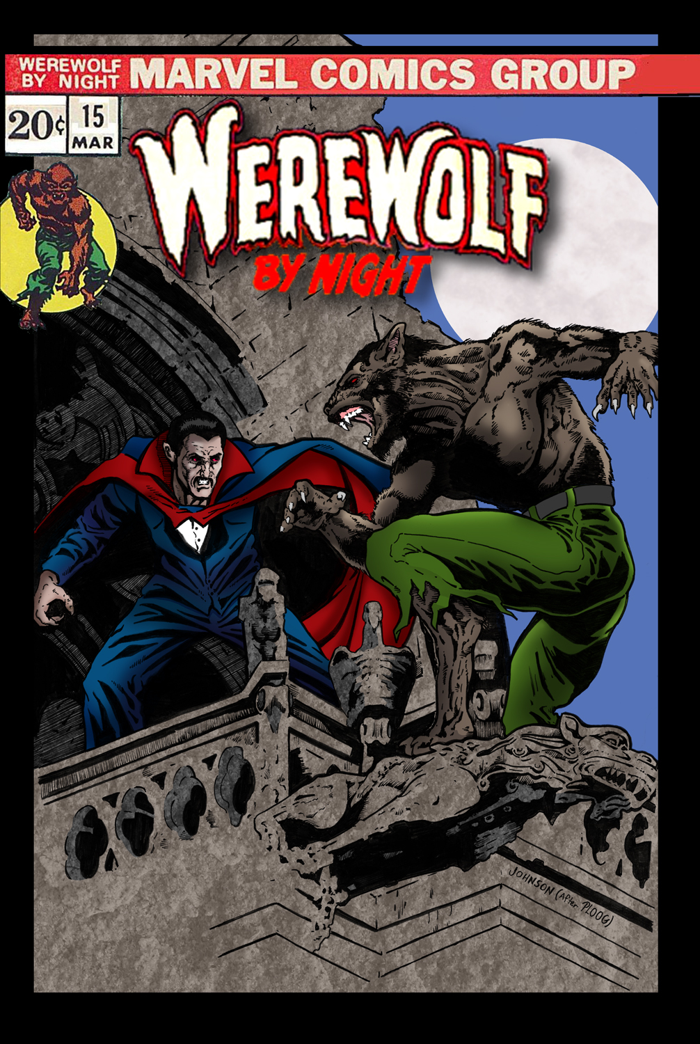 Werewolf By Night #15 cover recreation