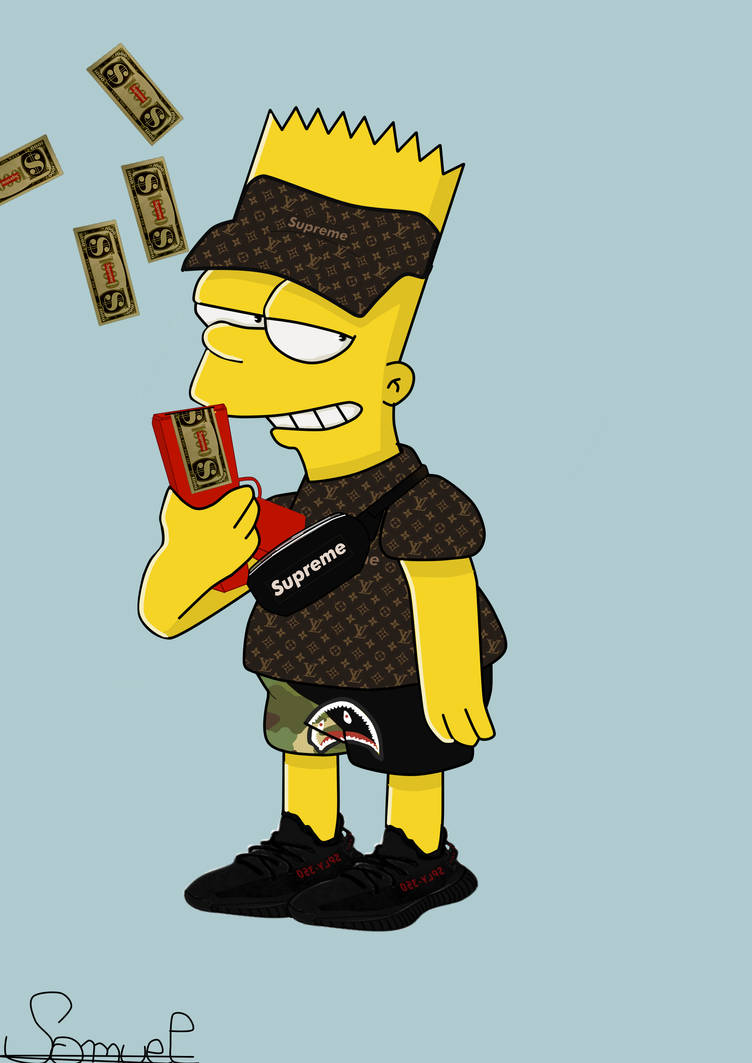 Supreme Bart by yaboysamuel on DeviantArt