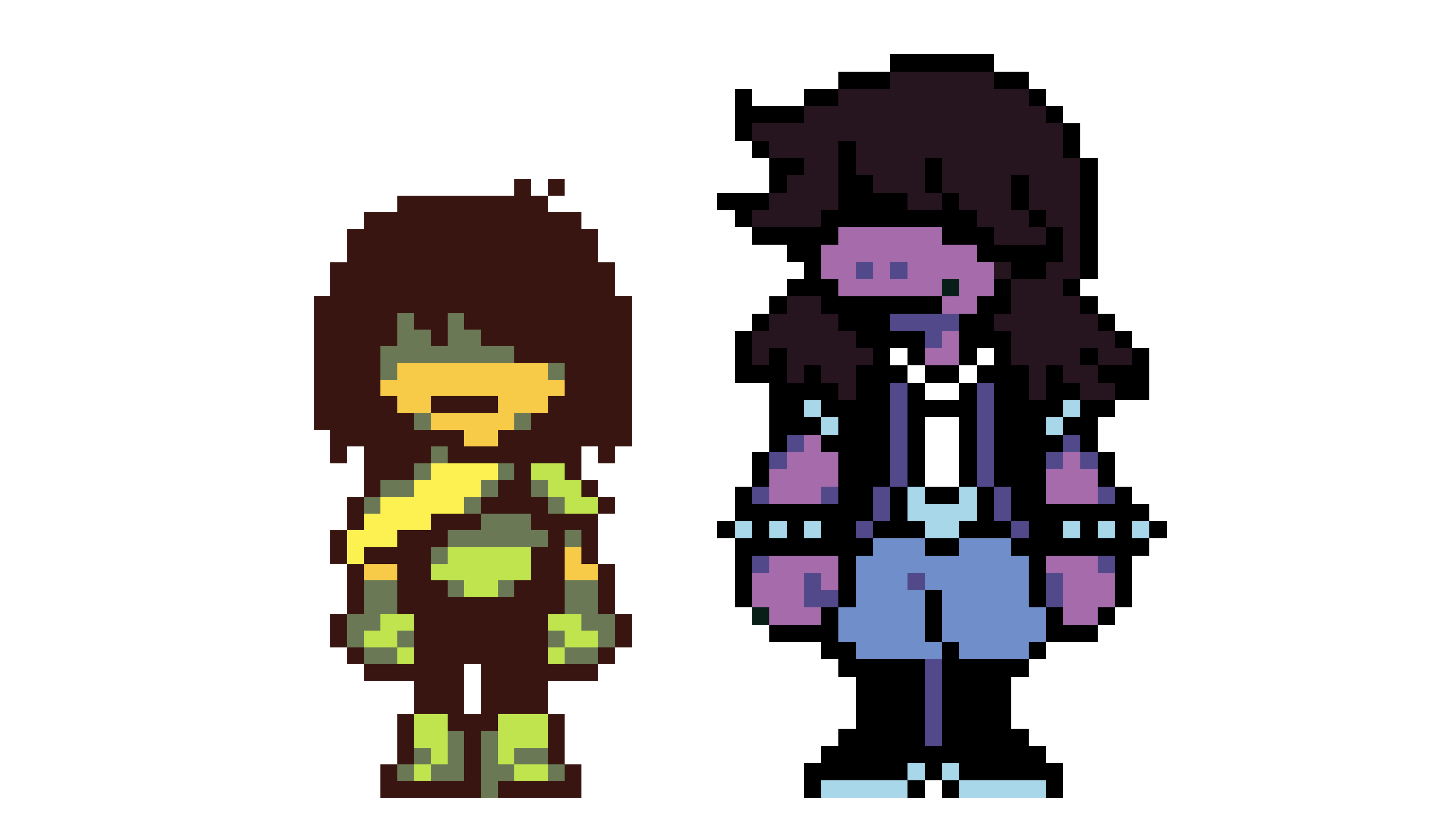 Kris And Susie In Their Overworld Colours By PlusMann On DeviantArt kris-and-susie-in-their-overworld-colours-by-plusmann-on-deviantart