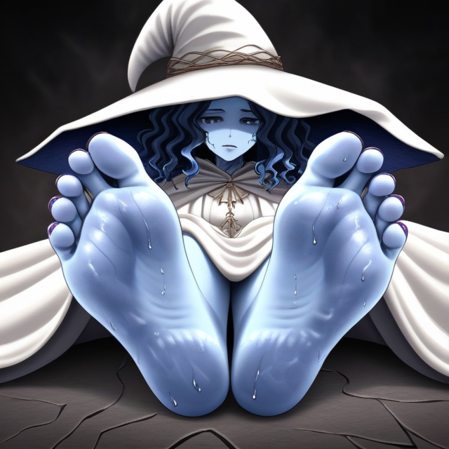 Elden ring Ranni feet soles by Whiterare on DeviantArt