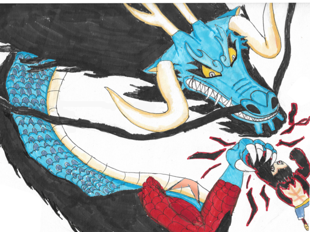 Luffy Gear 5 VS Kaido by ryusdrawing on DeviantArt