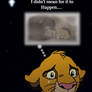 Simba runs away.