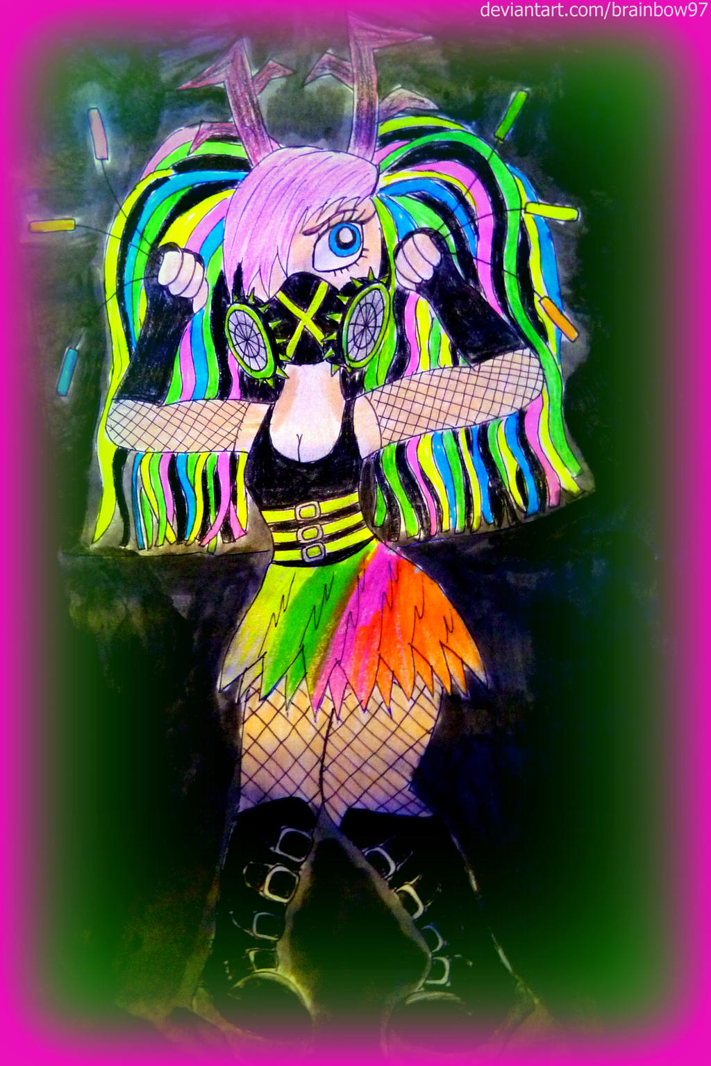 Pretty Rave Girl by brainbow97 on DeviantArt