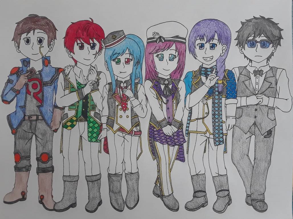 Anime Halloween Group Drawing Part 5