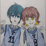 Yoichi Isagi and Meguru Bachira Blue Lock Fanart