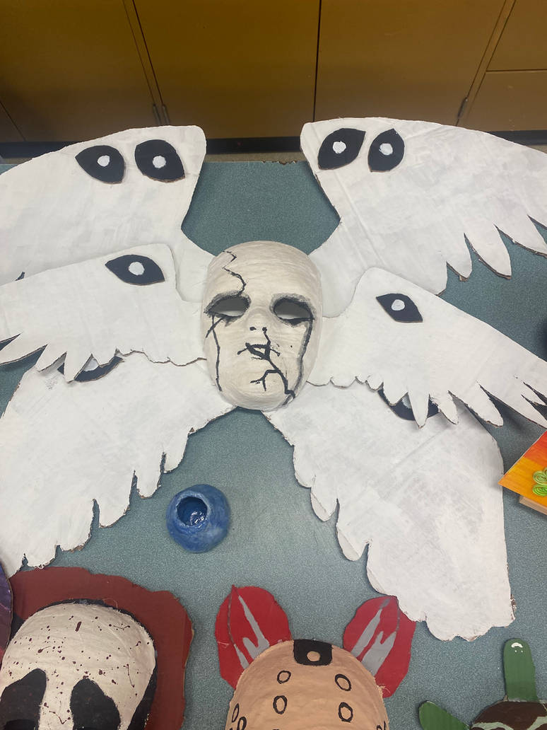Mask me and my friend made for an art project by GenderlessEltrich on ...
