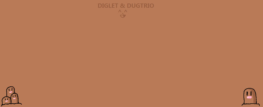 diglett and dugtrio wallpaper by axelfanforlife on DeviantArt