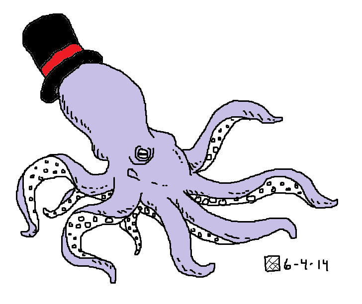 Octopus With A Hat by TheTacoShop