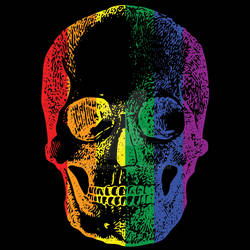 Rainbow Skull