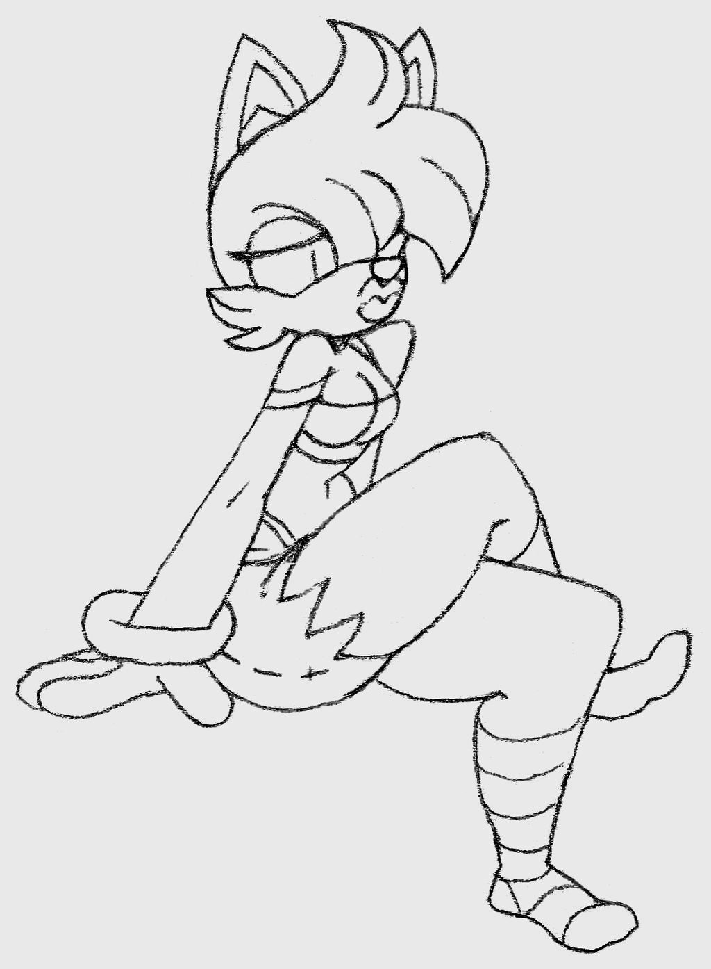 Bimbo Tails Sit