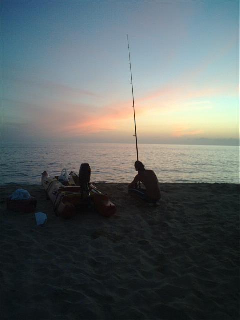 sunset fishing