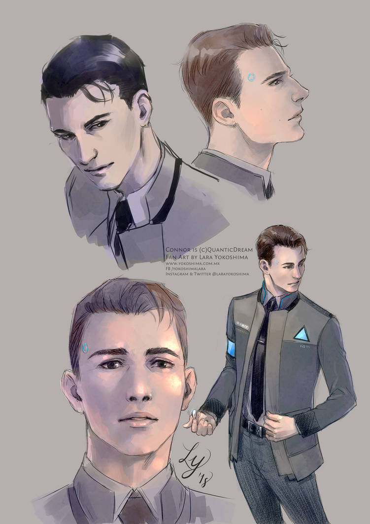 more Connor sketches by LaraYokoshima on DeviantArt
